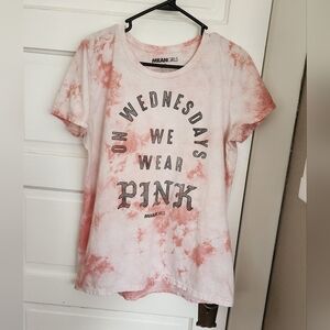Mean Girls Pink Tie-Dye Short Sleeve Tee